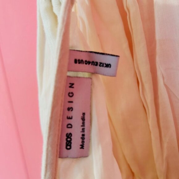 ASOS DESIGN double cloth maxi dress with twisted strap and cut out detail - US 8 - Picture 4 of 8